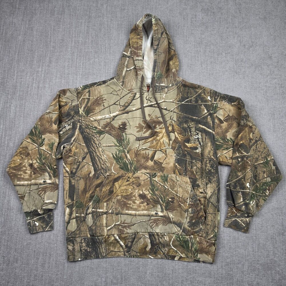 Game Winner Mens M RealTree AP Camo Hoodie Sweatshirt Hunting Fleece Pullover